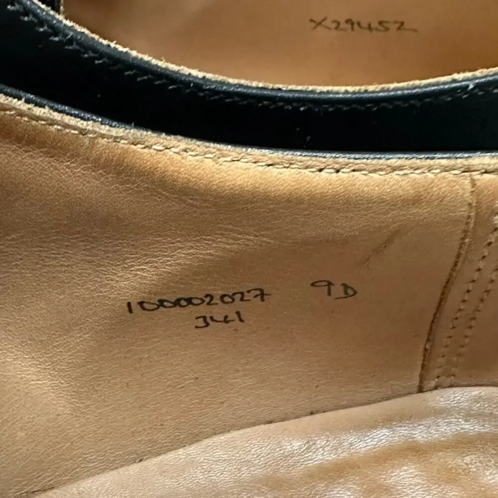 VGUC Crockett & Jones x Brooks Brothers Double Monk Black Made in England US 9 D